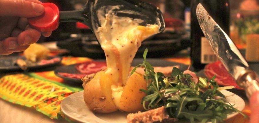 In winter, go for the raclette!