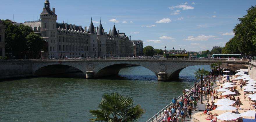 At the beach… in Paris!